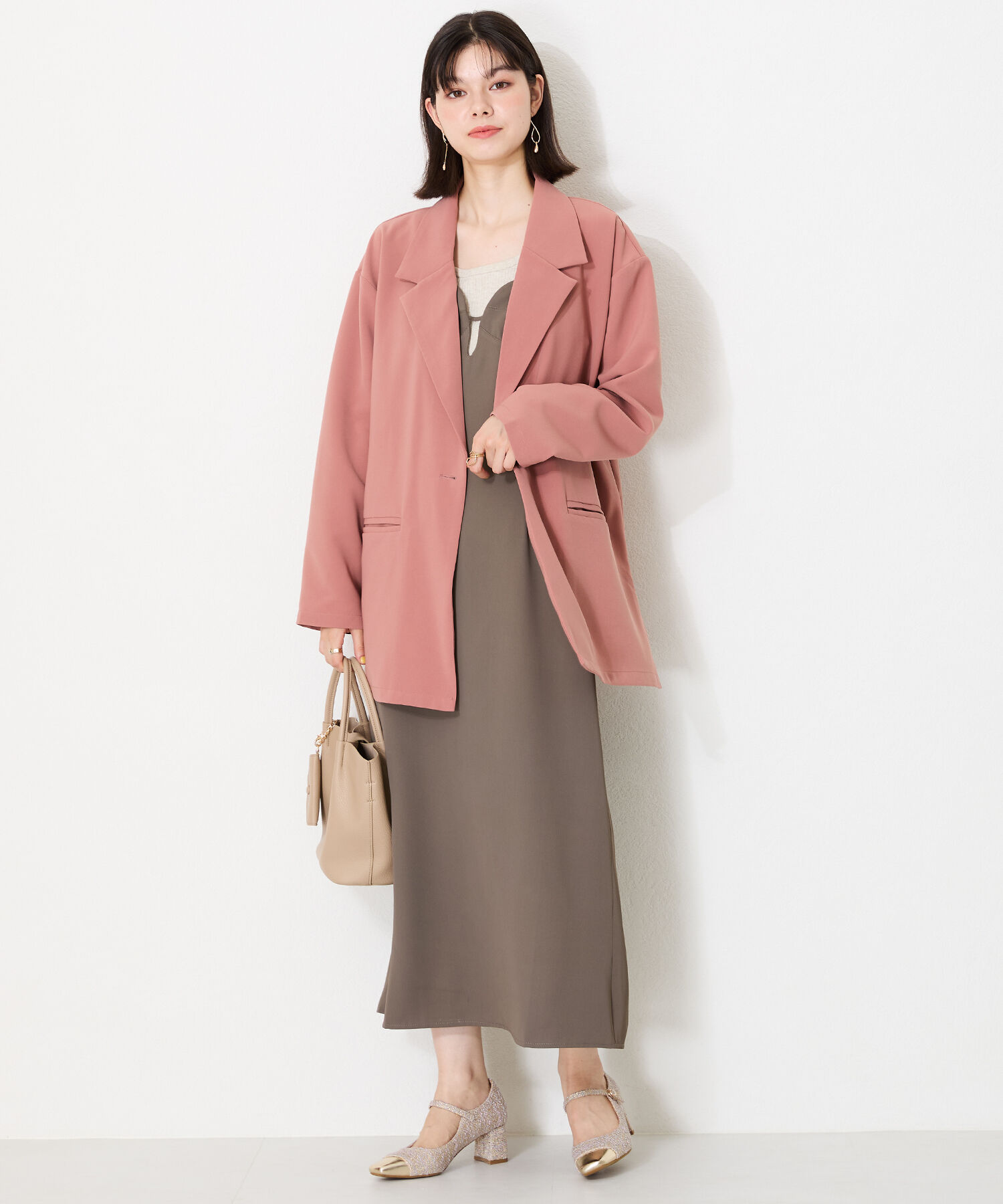 ORiental TRaffic「ツイード切替ワン ストラップパンプス /41309」|パンプス|