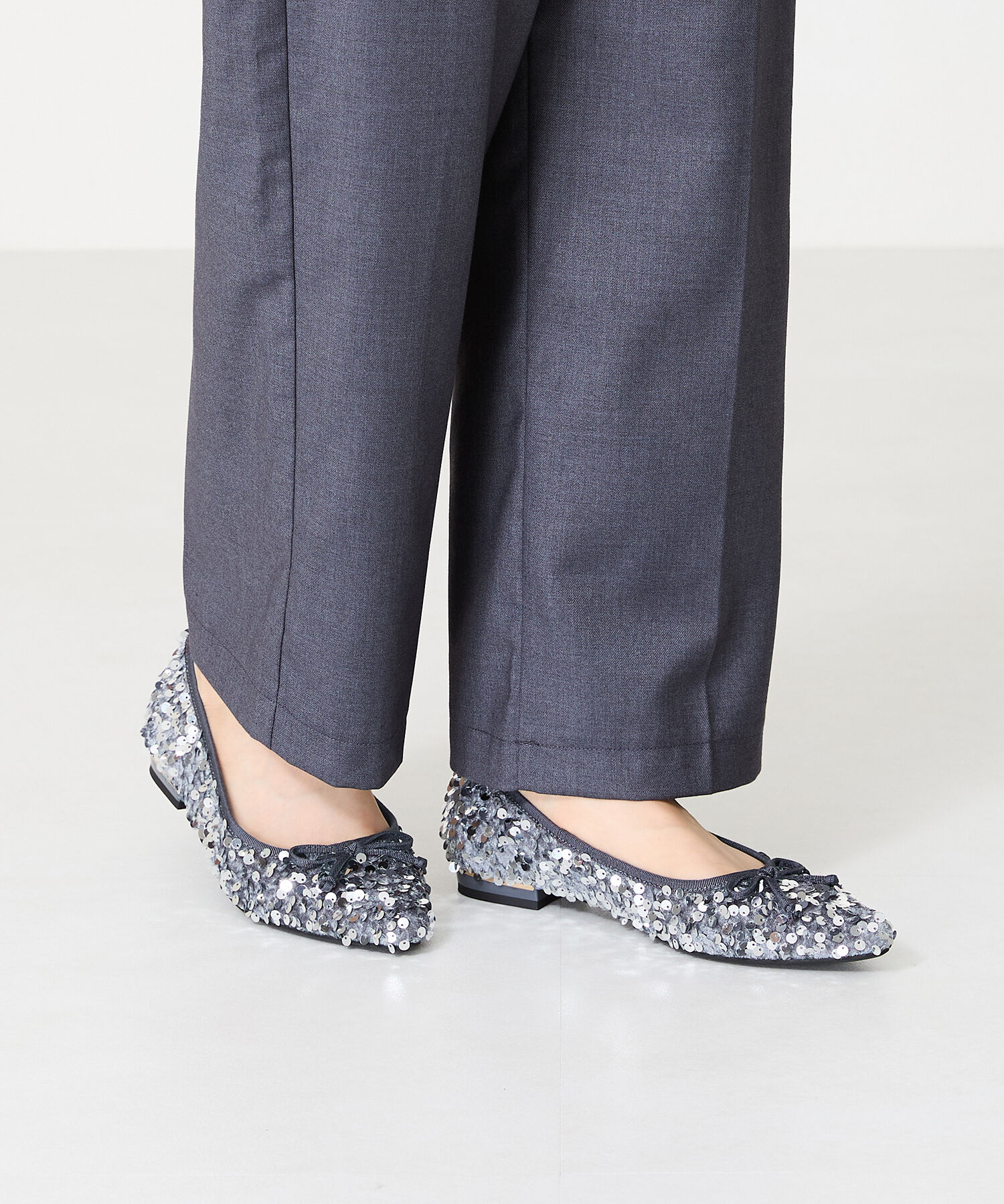 ORiental TRaffic「●2024秋冬新作●スパンコールバレエシューズ/41315」|パンプス|