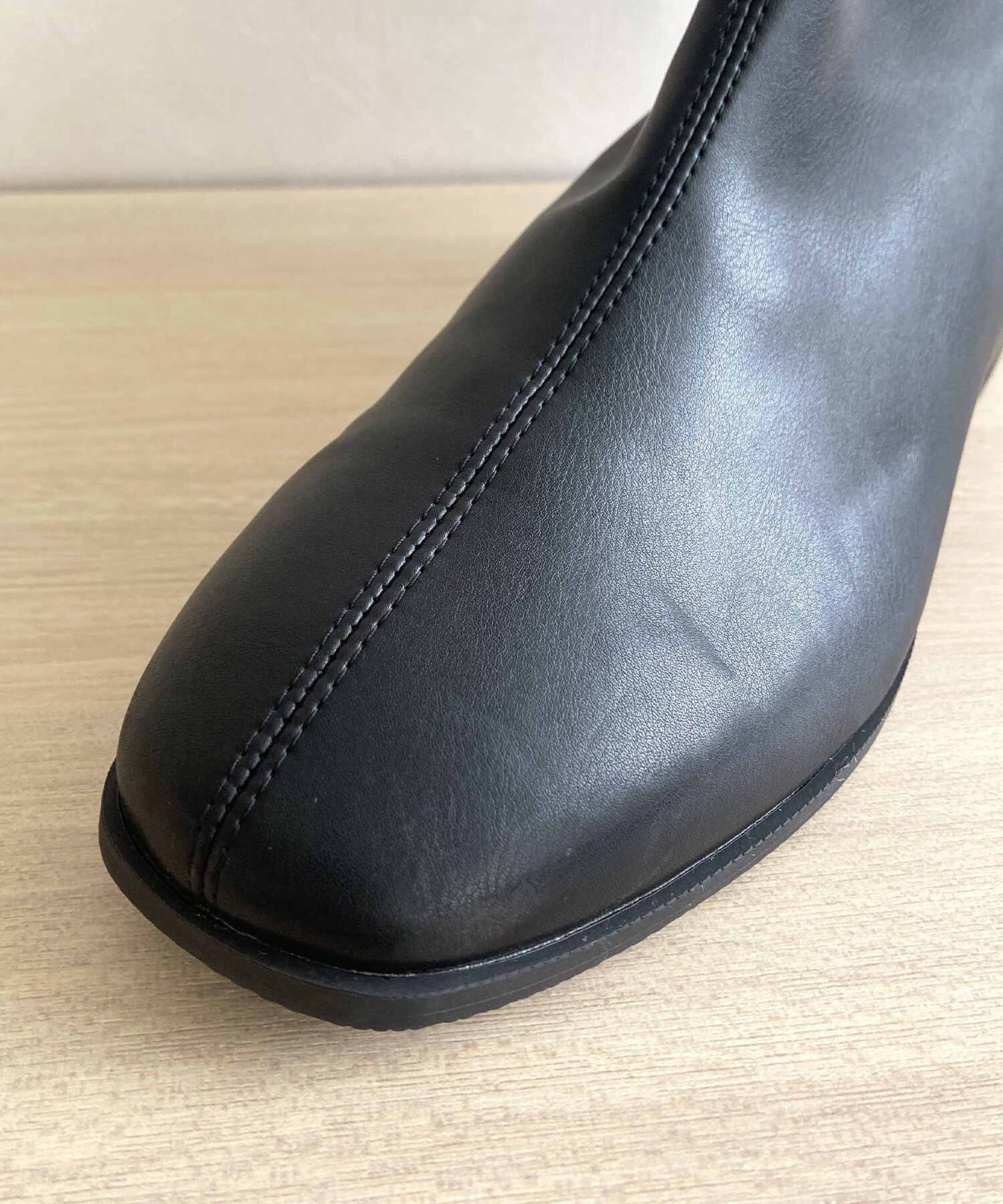 WA Oriental TRaffic「●2024秋冬新作●バックジップスクエアトゥストレッチブーツ/42403」|ショートブーツ|