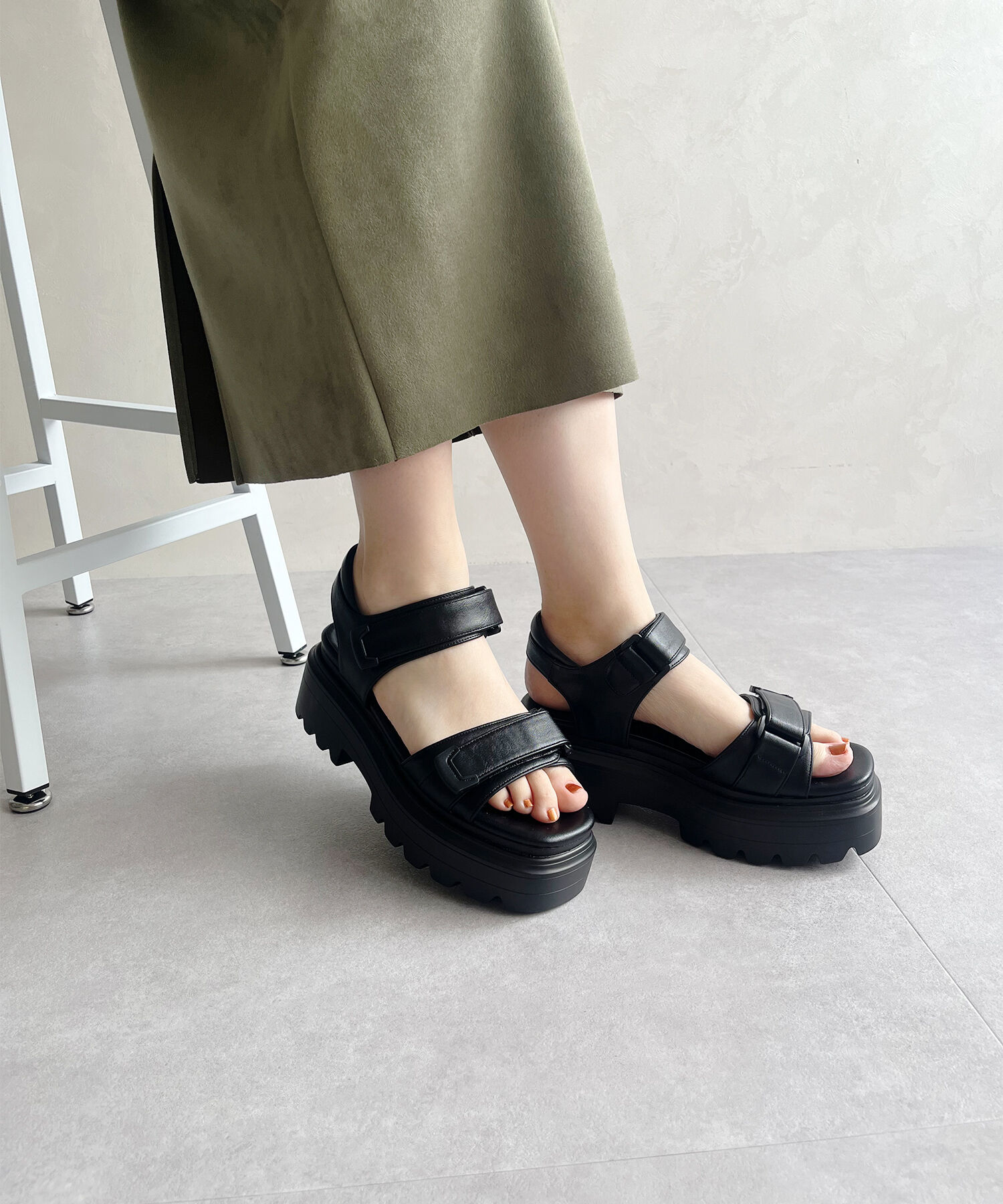 ORiental TRaffic「【新作】タンクソールベルトサンダル/41295 サンダル 厚底」|サンダル|