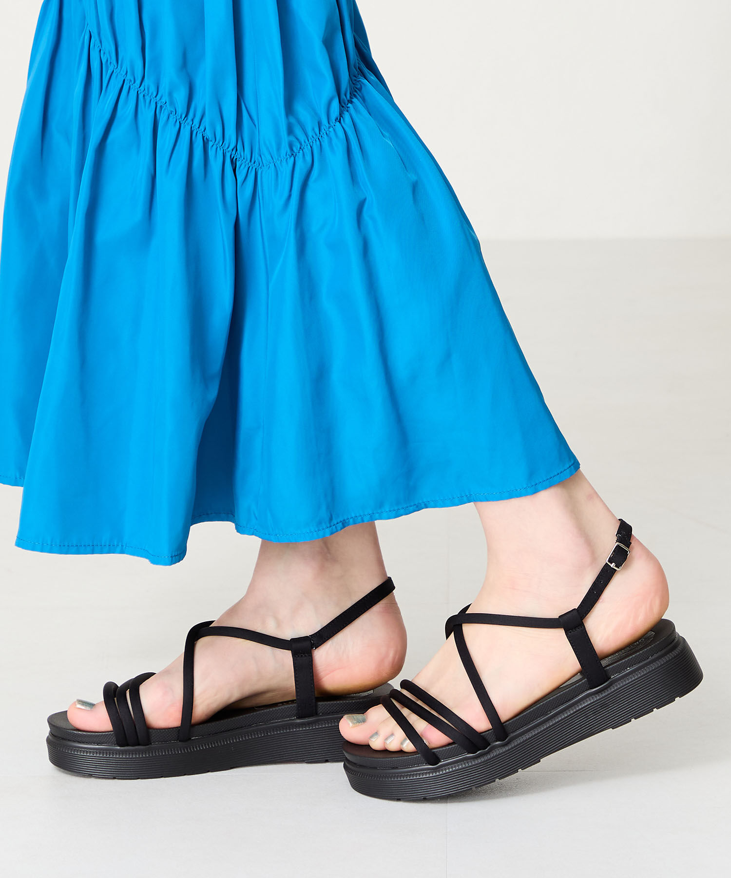 ORiental TRaffic「【WEB限定】チューブストラップスポーツサンダル/55204 厚底　スポサン 人気」|サンダル|