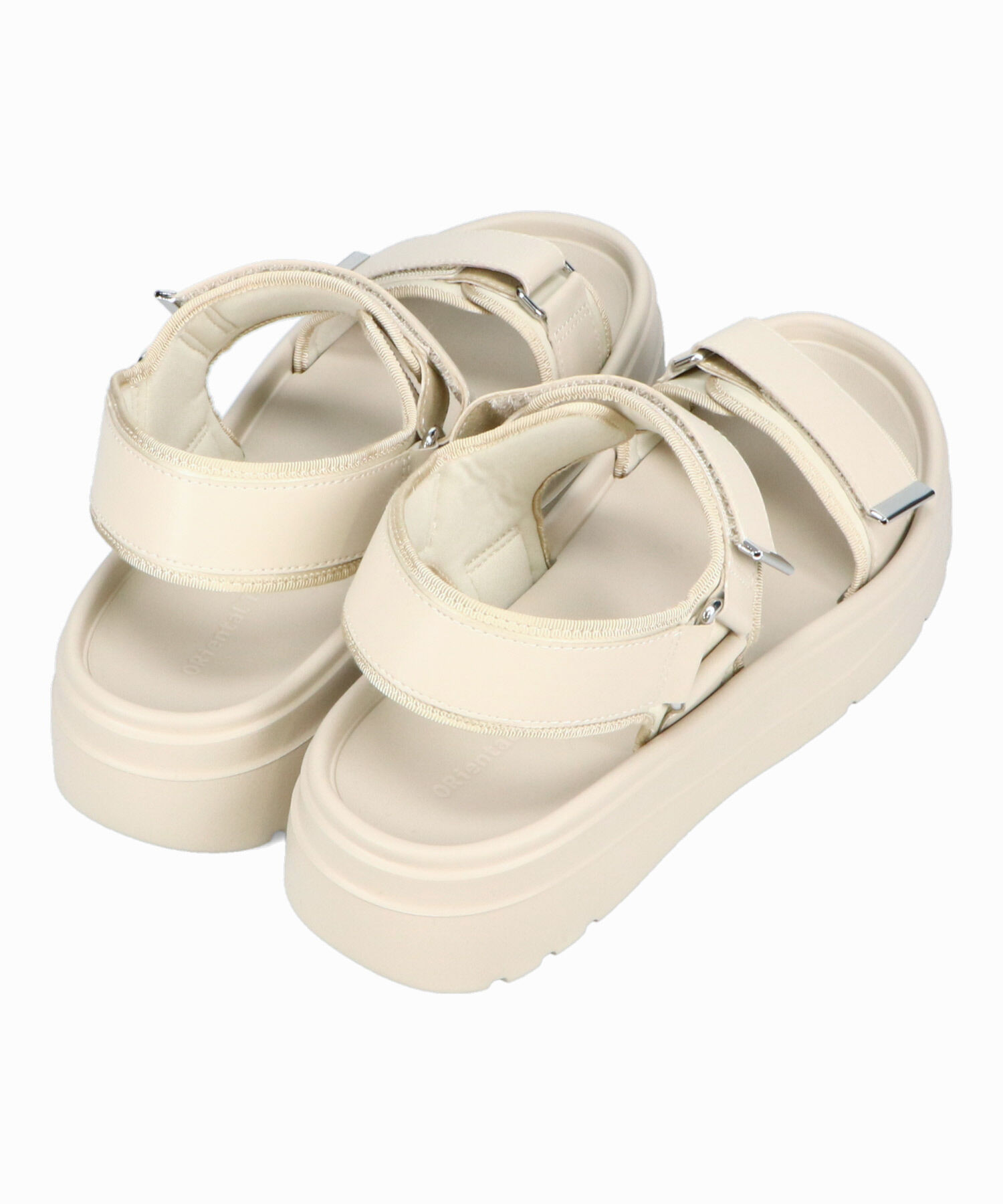 ORiental TRaffic「【Fit meサンダル】メタルパーツ厚底サンダル/51226 サンダル 軽い 人気 トレンド 再入荷」|サンダル|