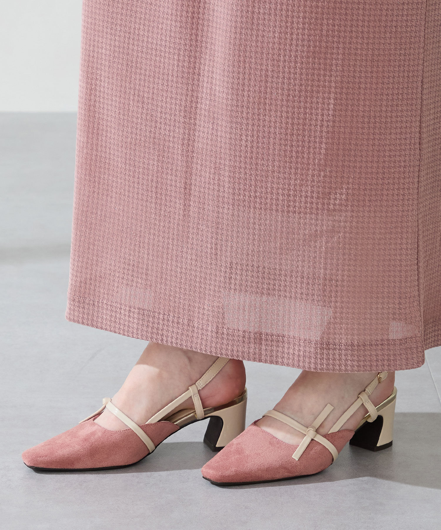 ORiental TRaffic「細 ストラップ バックベルト パンプス /51314 ヒール6.2ｃｍ」|パンプス|PINK