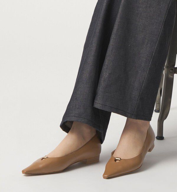 ODETTE E ODILE「レクタングルメタル フラット20&uarr;」|パンプス|