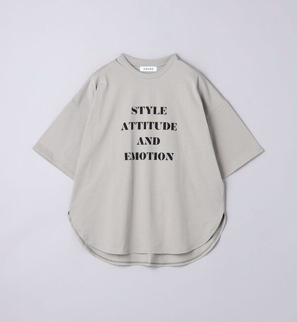 UNITED ARROWS「＜SACRA＞メッセージプリント Tシャツ」|Tシャツ・カットソー|