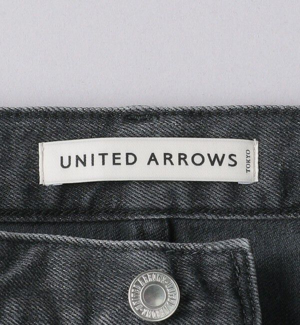 UNITED ARROWS「カイハラ スリムテーパード ブラック  デニム」|デニム|