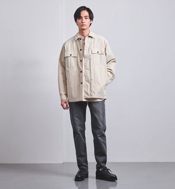 UNITED ARROWS「カイハラ スリムテーパード ブラック  デニム」|デニム|