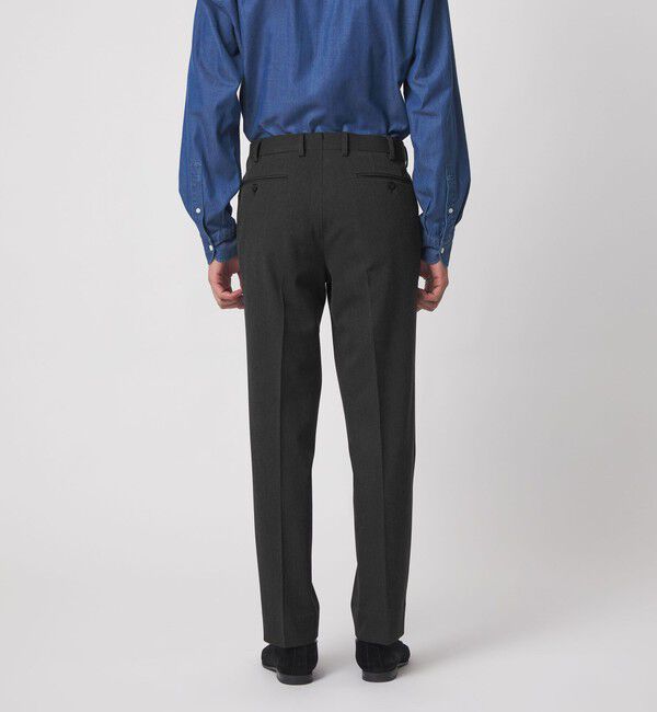 UNITED ARROWS「トロピカル ツイル サイドエクステンド ノープリーツスラックス COMFORT EASY‐MODEL ウォッシャブル 2WAY」|スラックス|