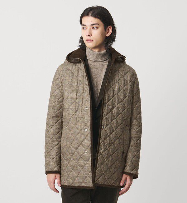 UNITED ARROWS「【別注】＜MACKINTOSH＞CROCKETFORD EX/キルティング チェック フーデッドコート」|その他|