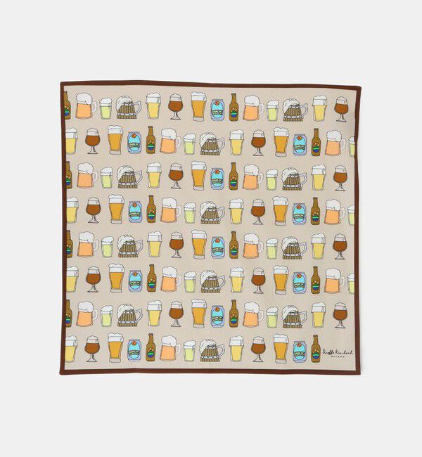 UNITED ARROWS「＜Dieffe Kinloch＞BIG Beer ハンカチ」|ハンカチ|