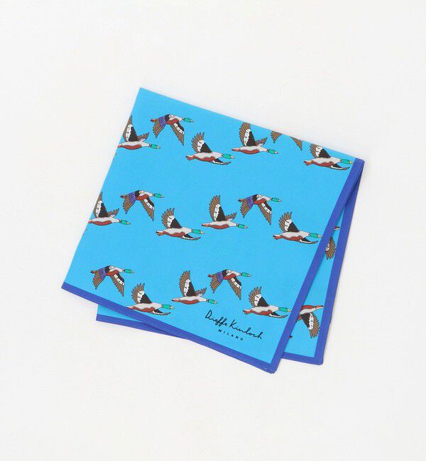 UNITED ARROWS「＜Dieffe Kinloch＞Flock of ducks ハンカチ」|ハンカチ|TURQUOISE