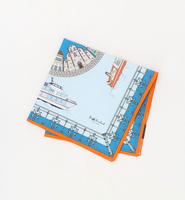 UNITED ARROWS「＜Dieffe Kinloch＞Como lake/ハンカチ 」|ハンカチ|LT.BLUE