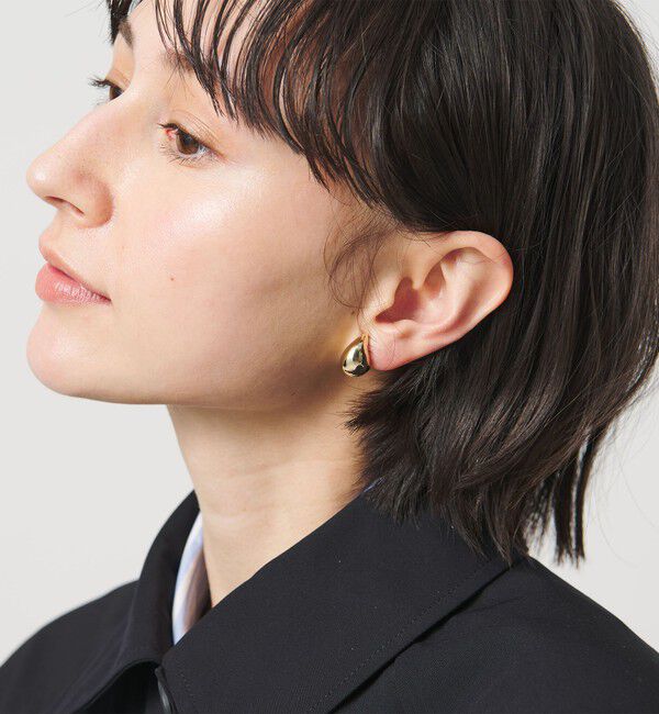 UNITED ARROWS「クレセントムーン イヤリング」|イヤリング|GOLD