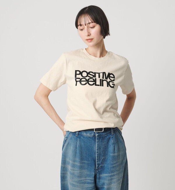 UNITED ARROWS「【別注】＜MIXTA＞POSITIVE FEELING Tシャツ NATURAL」|Tシャツ・カットソー|