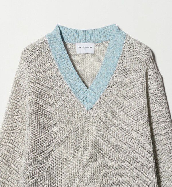 UNITED ARROWS「カラーヤーン Vネック ニット ‐ウォッシャブル‐」|ニット・セーター|