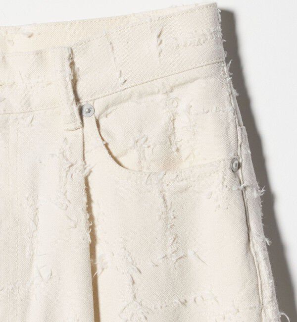 UNITED ARROWS「ジャガード タック ワイドパンツ ‐ウォッシャブル‐」|チノ|