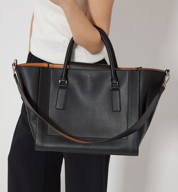 UNITED ARROWS green label relaxing「【WEB限定】トラペーズ ワイドベルト トートバッグ / A4 / 通勤」|トートバッグ|