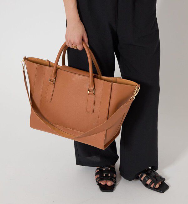 UNITED ARROWS green label relaxing「【WEB限定】トラペーズ ワイドベルト トートバッグ / A4 / 通勤」|トートバッグ|