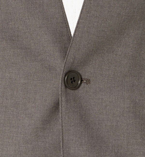 UNITED ARROWS green label relaxing「A+ ウールライク 1B ノーカラージャケット -ウォッシャブル・ストレッチ-」|ノーカラージャケット|