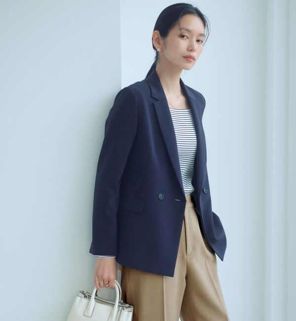 UNITED ARROWS green label relaxing「［size SHORTあり］パウドレ ダブル ジャケット ウォッシャブル ストレッチ」|テーラードジャケット|