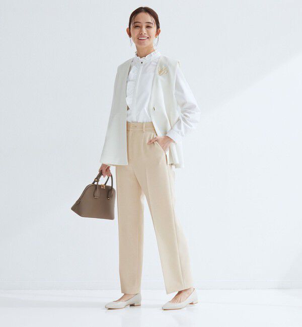 UNITED ARROWS green label relaxing「［size SHORT/TALLあり］Daily Chic セミフレア パンツ」|スラックス|