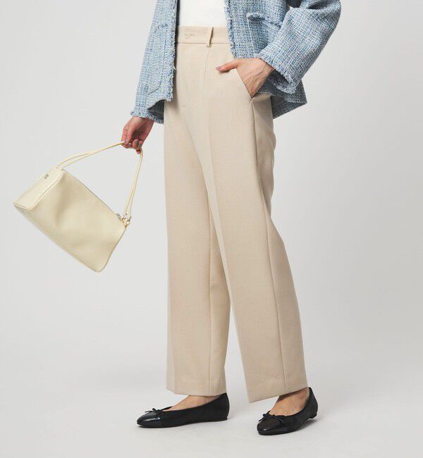 UNITED ARROWS green label relaxing「［size SHORT/TALLあり］Daily Chic セミフレア パンツ」|スラックス|