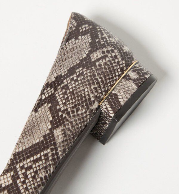 UNITED ARROWS green label relaxing「ポインテッド メタルライン フラットパンプス 撥水」|パンプス|