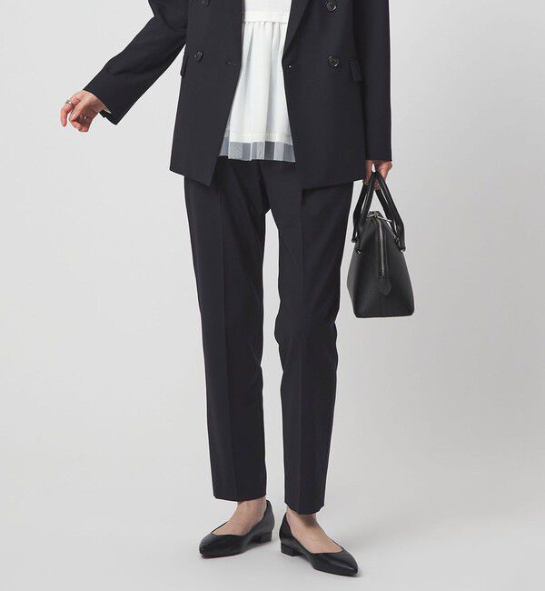 UNITED ARROWS green label relaxing「［size SHORT/TALLあり］カチリラ テーパードパンツ ウォッシャブル ストレッチ」|スラックス|NAVY