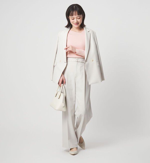 UNITED ARROWS green label relaxing「＜1_OF MINE＞リブ アシンメトリー ネック プルオーバー ニット」|ニット・セーター|