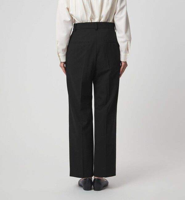 UNITED ARROWS green label relaxing「［size SHORT/TALLあり］カチリラ ストレート パンツ ブラック」|スラックス|