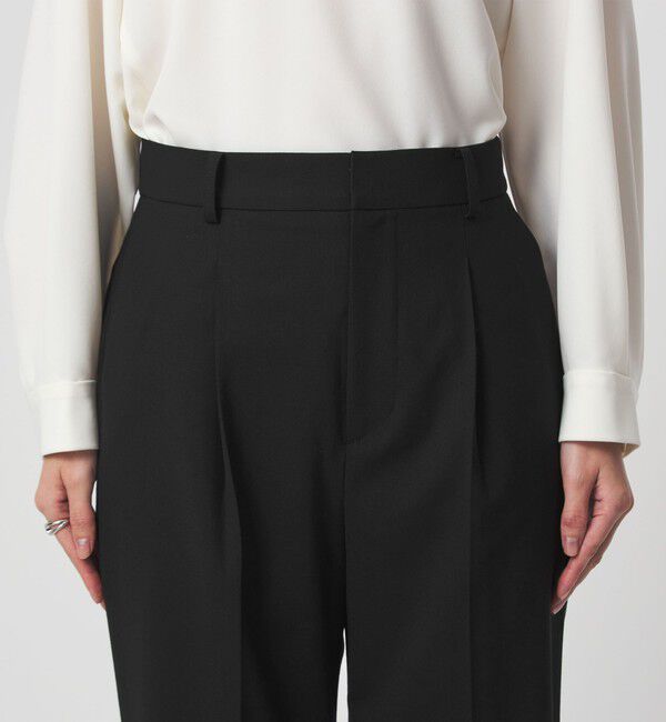 UNITED ARROWS green label relaxing「［size SHORT/TALLあり］カチリラ ストレート パンツ ブラック」|スラックス|