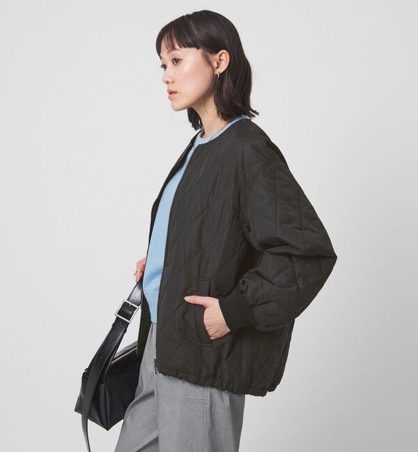 UNITED ARROWS green label relaxing「ダイヤ キルティング ブルゾン 撥水」|ブルゾン・スタジャン|