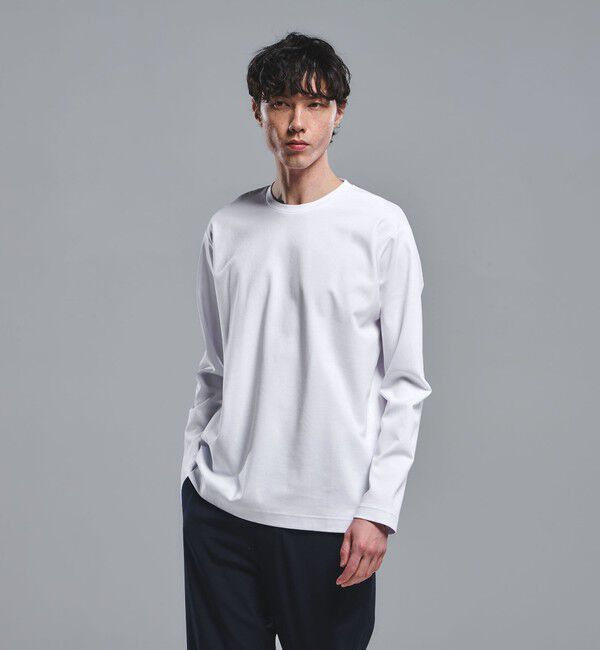 UNITED ARROWS green label relaxing「オーガニック コットン ポンチ クルーネック Tシャツ」|Tシャツ・カットソー|WHITE