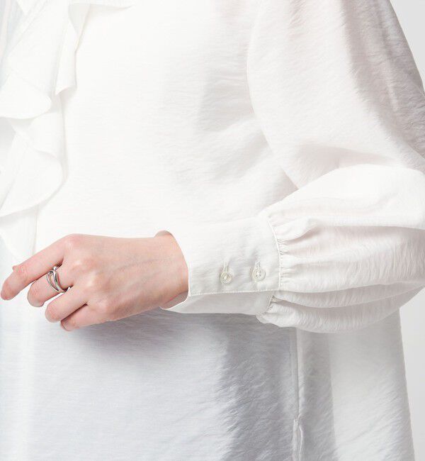 UNITED ARROWS green label relaxing「ラッフル ブラウス」|シャツ・ブラウス|