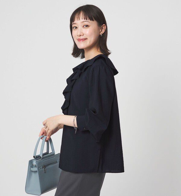 UNITED ARROWS green label relaxing「ラッフル ブラウス」|シャツ・ブラウス|