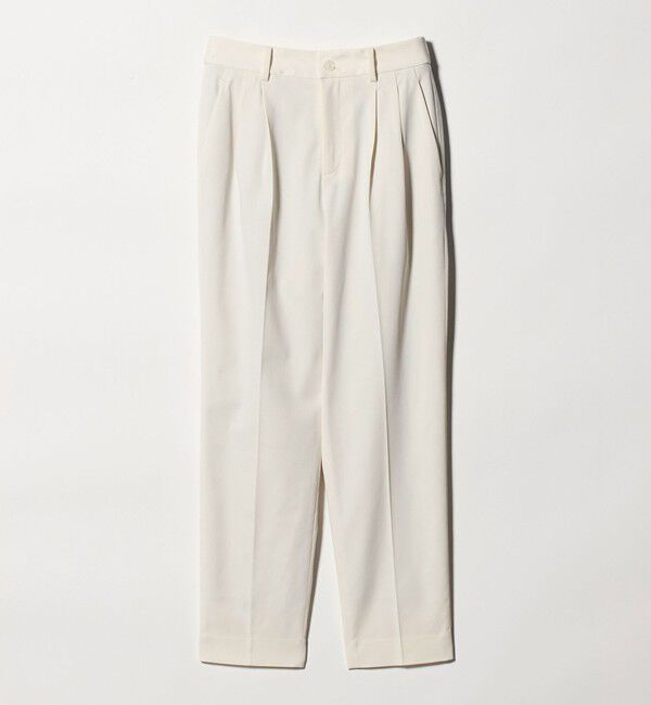 UNITED ARROWS green label relaxing「［size SHORT/TALLあり］Daily Chic タック スリム パンツ オフホワイト」|スラックス|