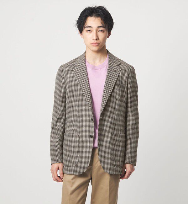 UNITED ARROWS green label relaxing「REDA MESH チドリ 2B RG ジャケット」|テーラードジャケット|MD.BROWN