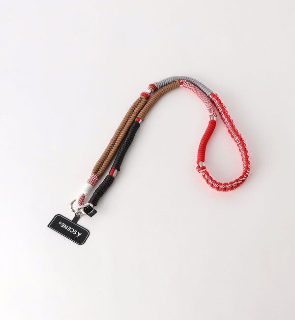 BEAUTY&YOUTH UNITED ARROWS「＜A SCENE＞Design paracord shoulder/スマホショルダー」|モバイルケース|RED