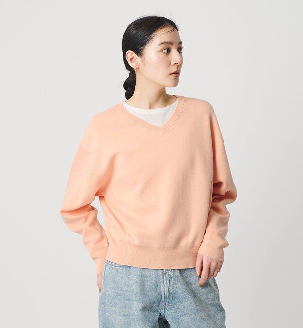 BEAUTY&YOUTH UNITED ARROWS「ソフトコットン Vネック スムース ニットプルオーバー ウォッシャブル」|ニット・セーター|