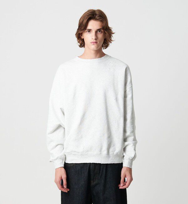 MONKEY TIME「フレンチテリー ディストレスト クルーネック」|Tシャツ・カットソー|