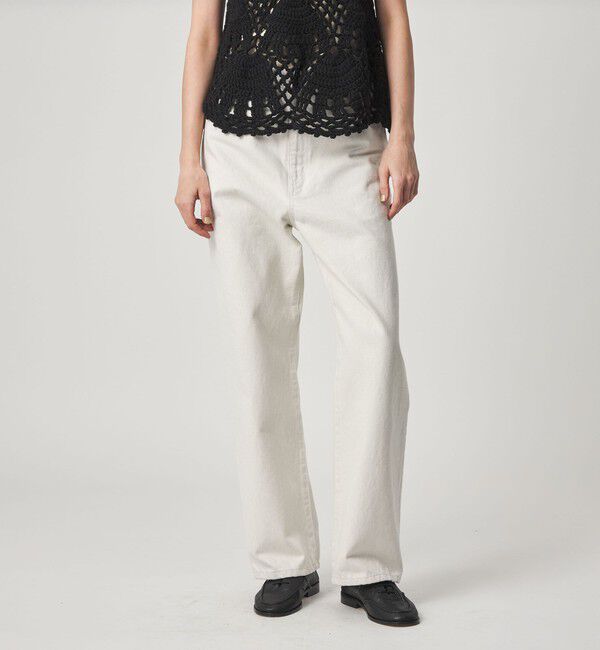 STEVEN ALAN「＜Steven Alan＞コットン ストレート デニムパンツ」|デニム|OFF WHITE