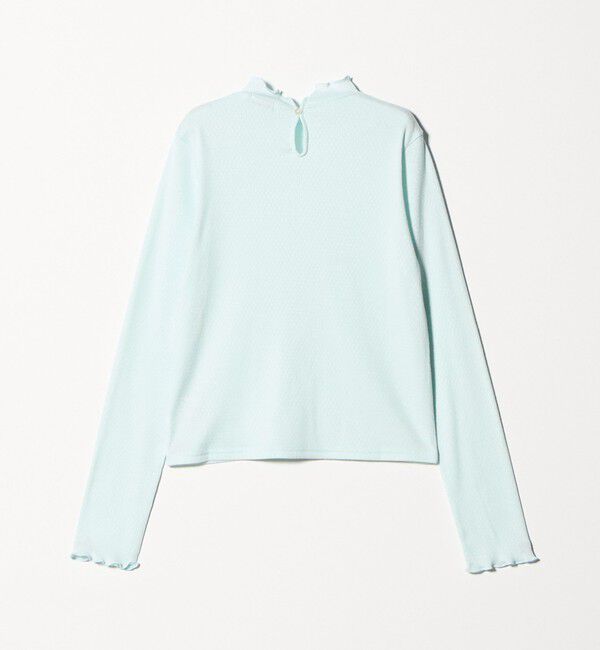 STEVEN ALAN「＜Steven Alan＞ドット リブ フリル プルオーバー」|Tシャツ・カットソー|