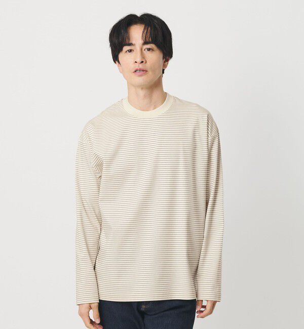 BEAUTY&YOUTH UNITED ARROWS「プラチナ ポンチ クルーネック カットソー 抗菌防臭」|Tシャツ・カットソー|