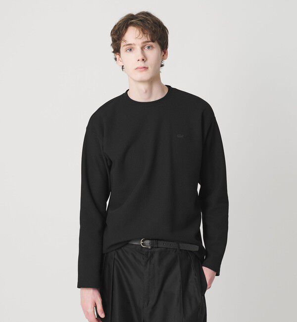 BEAUTY&YOUTH UNITED ARROWS「＜LACOSTE for BEAUTY&YOUTH＞ワントーン ロング スリーブ カットソー」|Tシャツ・カットソー|BLACK