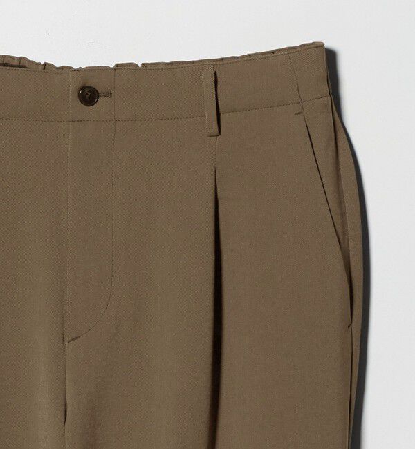 BEAUTY&YOUTH UNITED ARROWS「トリクシオン シャンブレー 1P テーパード スラックス NO.5 セットアップ対応可能」|チノ|