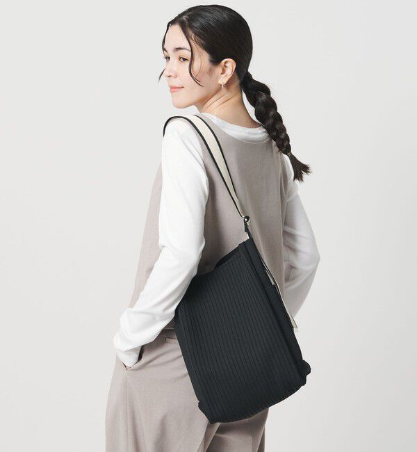 BEAUTY&YOUTH UNITED ARROWS「ラインテープ ニット ショルダーバッグ」|ショルダー・メッセンジャー|