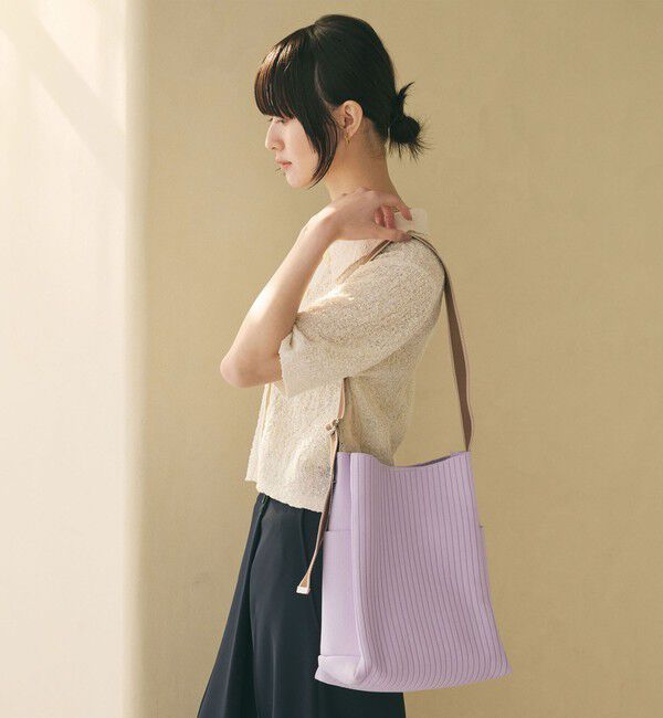 BEAUTY&YOUTH UNITED ARROWS「ラインテープ ニット ショルダーバッグ」|ショルダー・メッセンジャー|