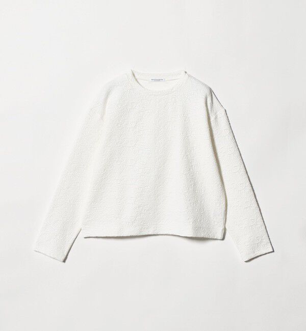 BEAUTY&YOUTH UNITED ARROWS「ジャガード クルーネック プルオーバー」|Tシャツ・カットソー|OFF WHITE