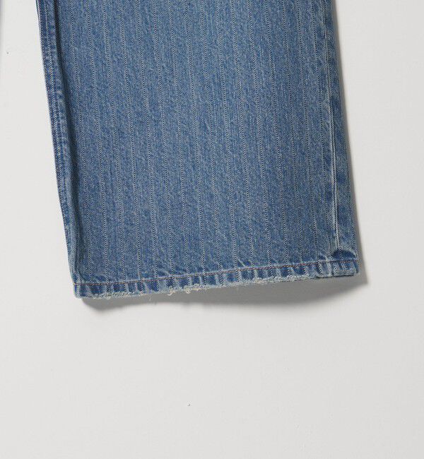 MONKEY TIME「ドビー ストライプ デニム バギー パンツ」|チノ|