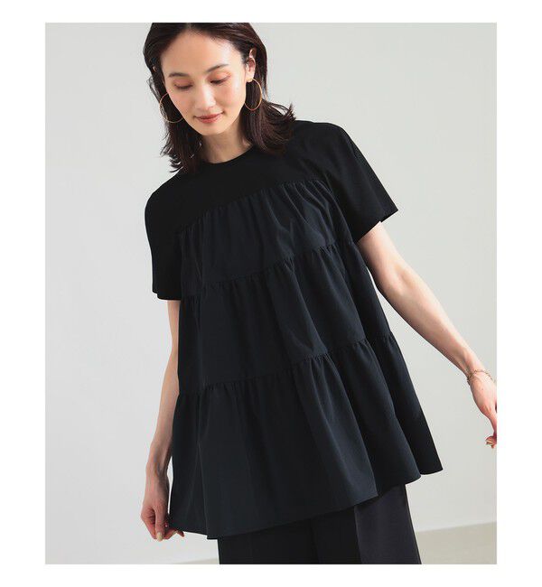 Demi-Luxe BEAMS 「コンビ ティアード プルオーバー」|シャツ・ブラウス|